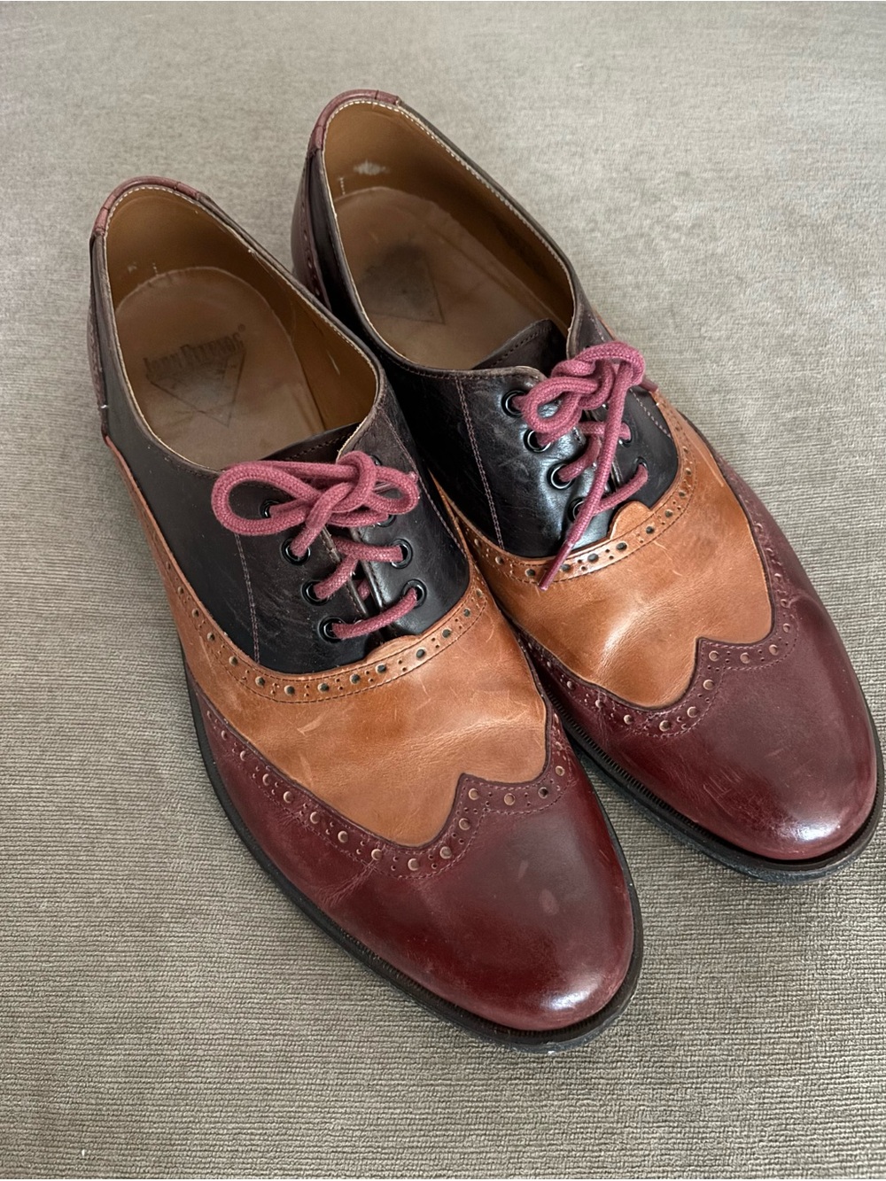 JOHN FLUEVOG Andrew Leather Oxford Shoes Wingtip Brogue